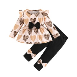 Girls Printed Top With Trousers
