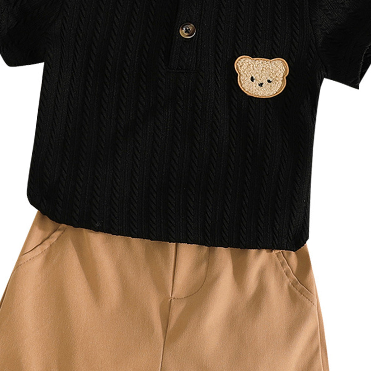 Boys Shirt Collar Shirt With Shorts