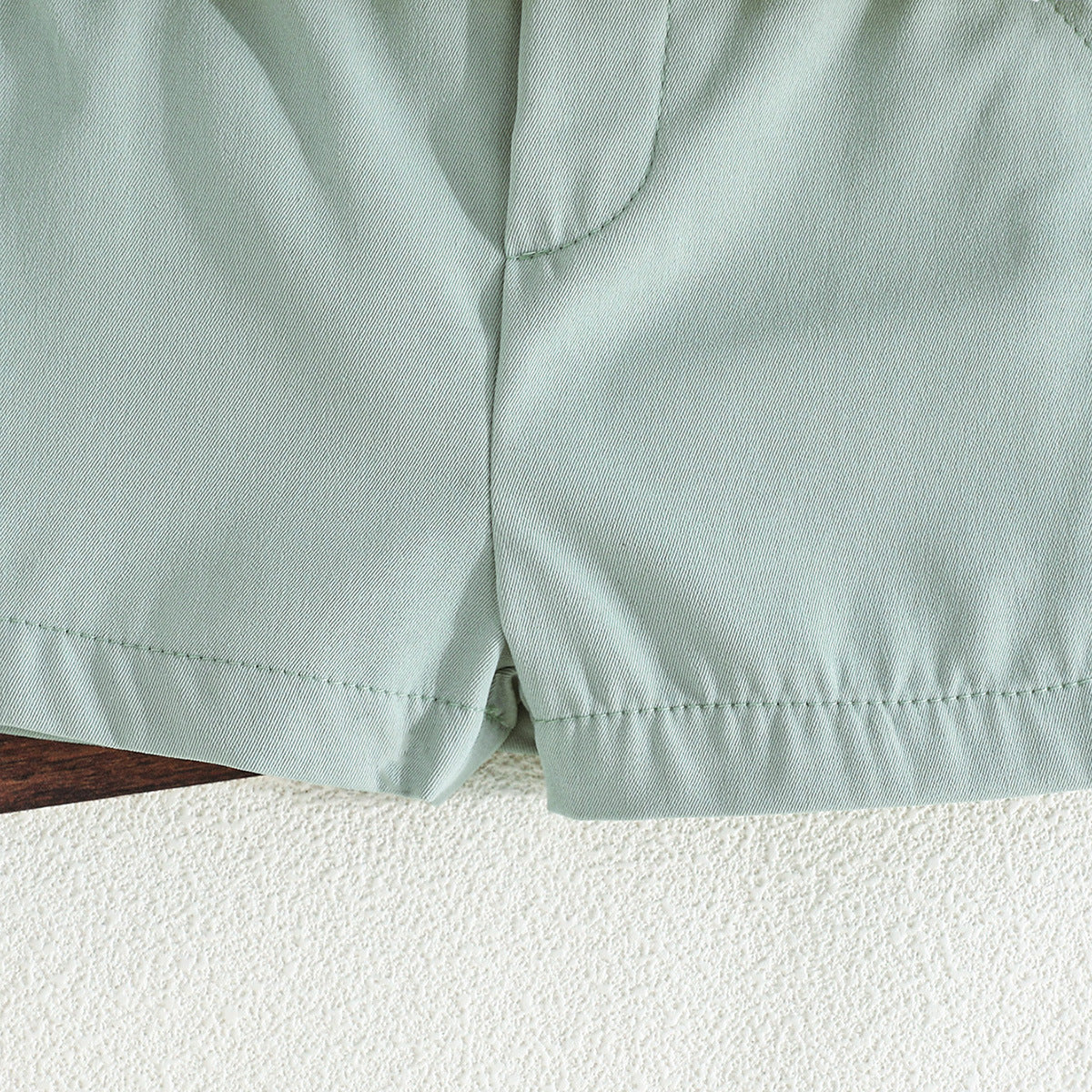 Boys Self Design Polo Collar T-shirt With Shorts