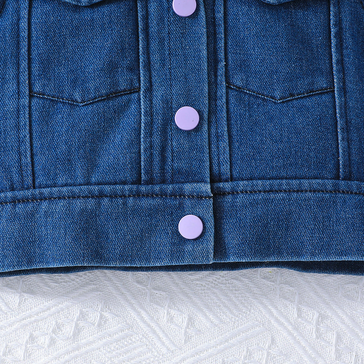Girls Shoulder Straps Top with Skirt And Waistcoat