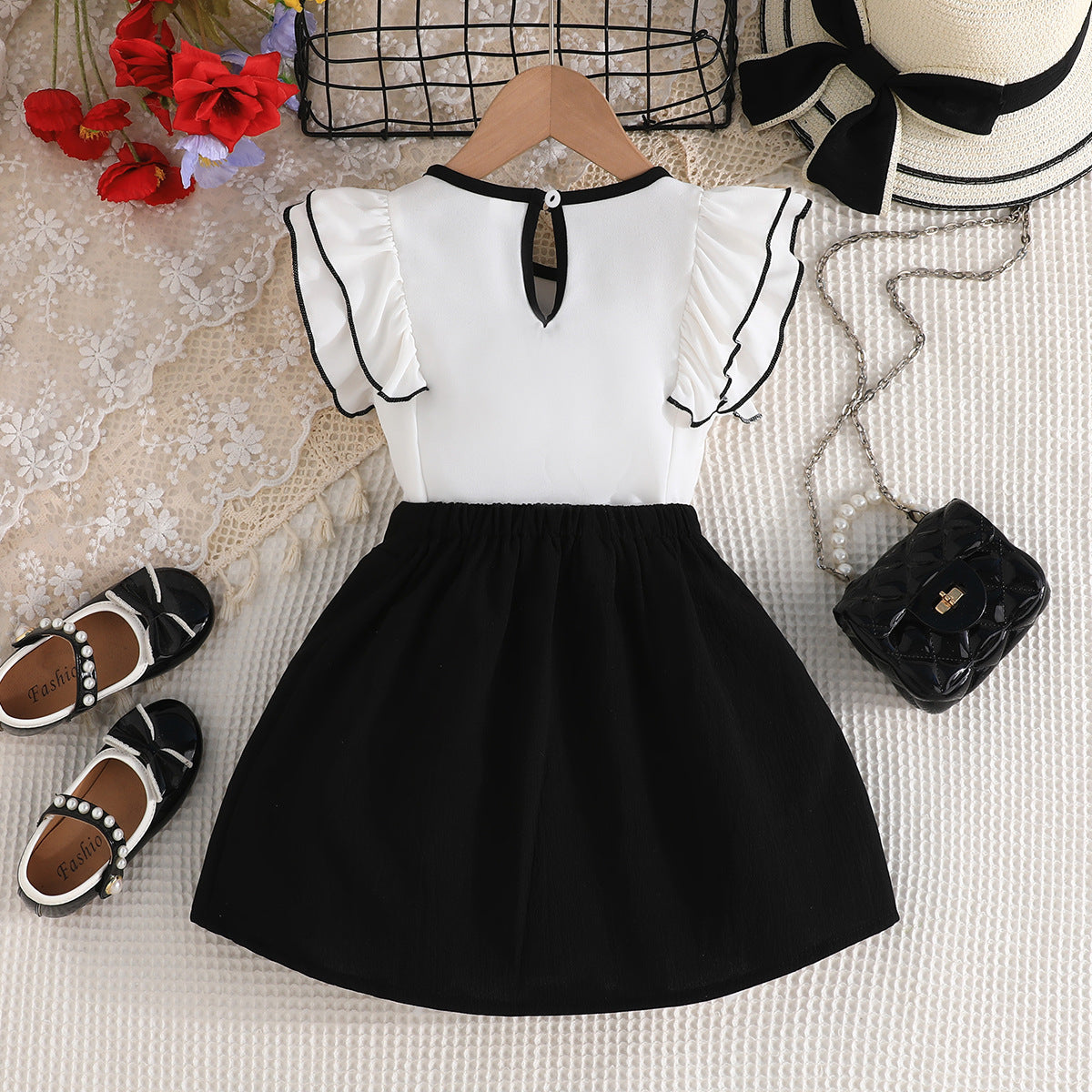 Girls Top With Skirt