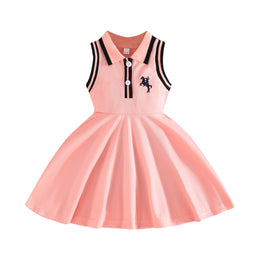 Solid Fit and Flare Dress