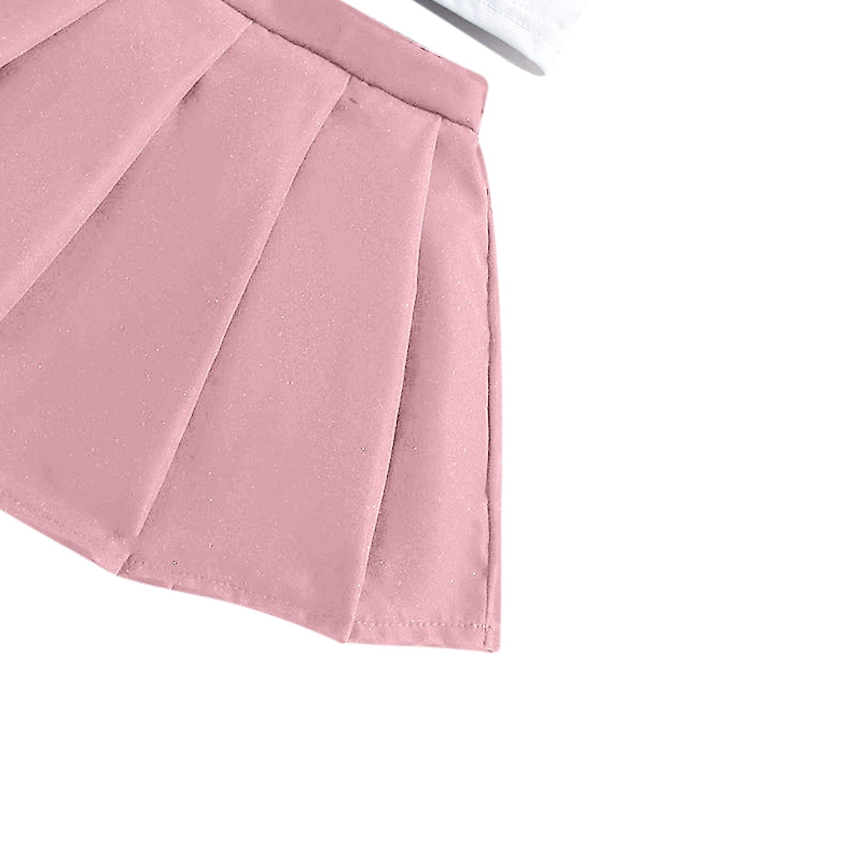 Solid Top and Skirt Set