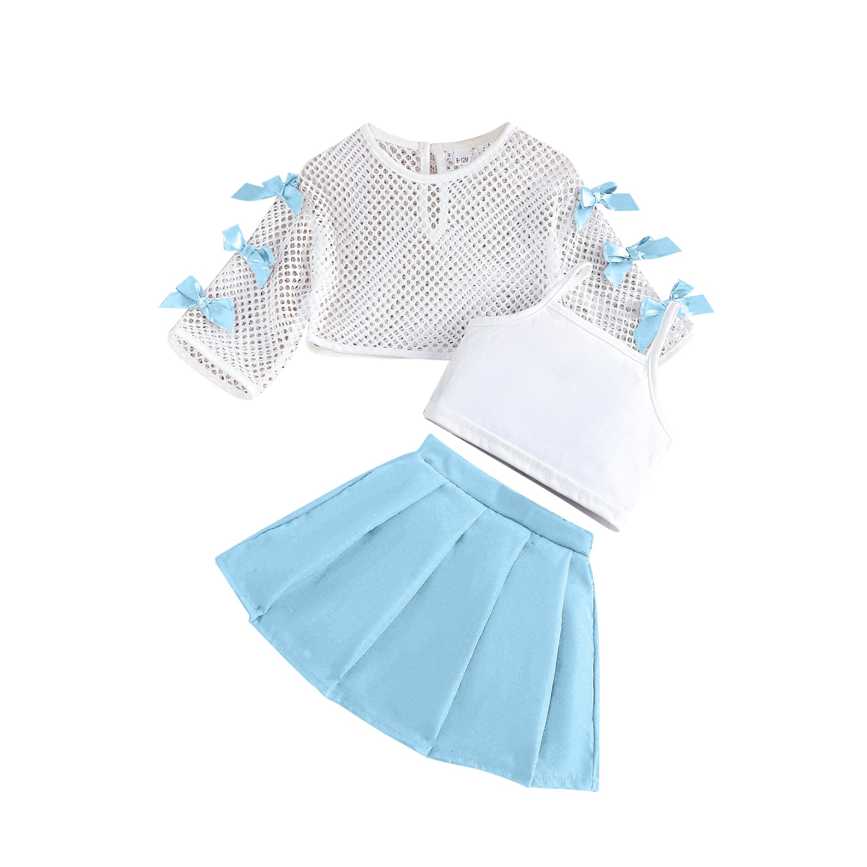 Solid Top and Skirt Set