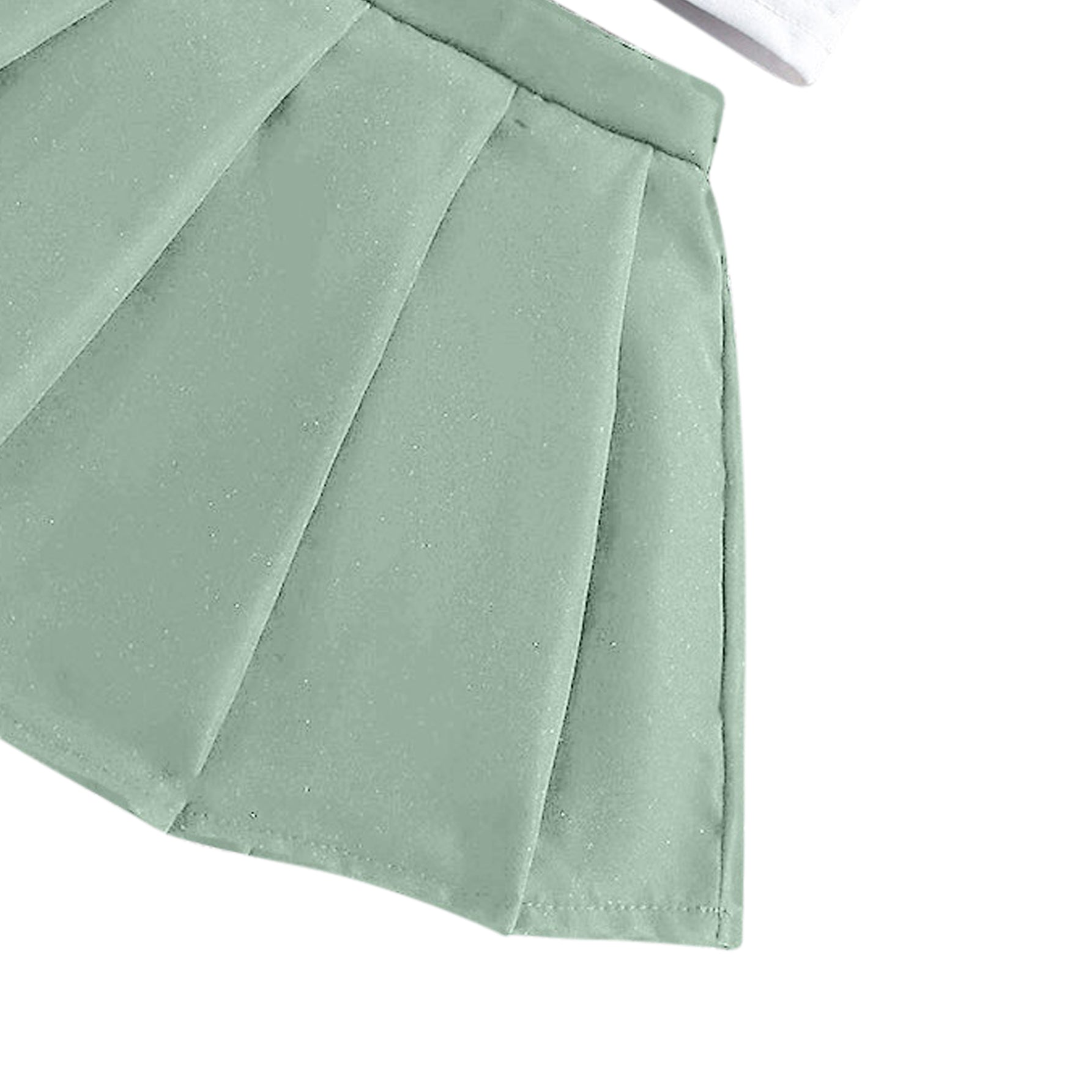 Solid Top and Skirt Set