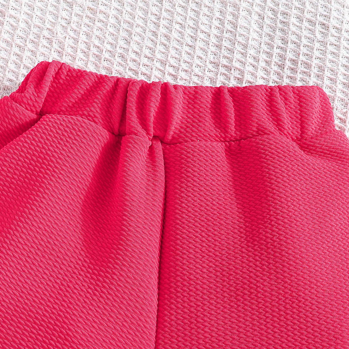 Girls Round Neck Sleeveless Top With Shorts
