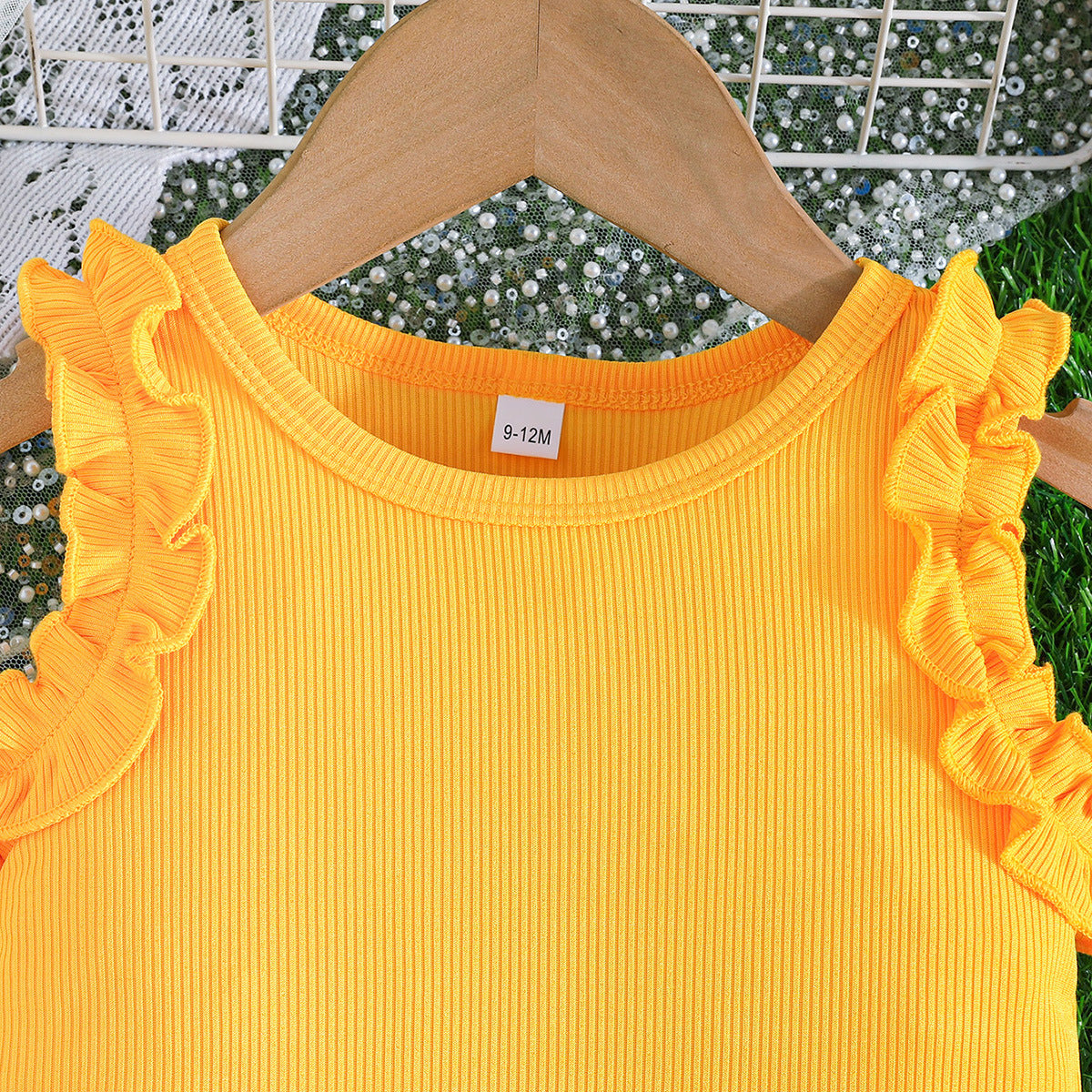 Girls Sleeveless Top With Shorts