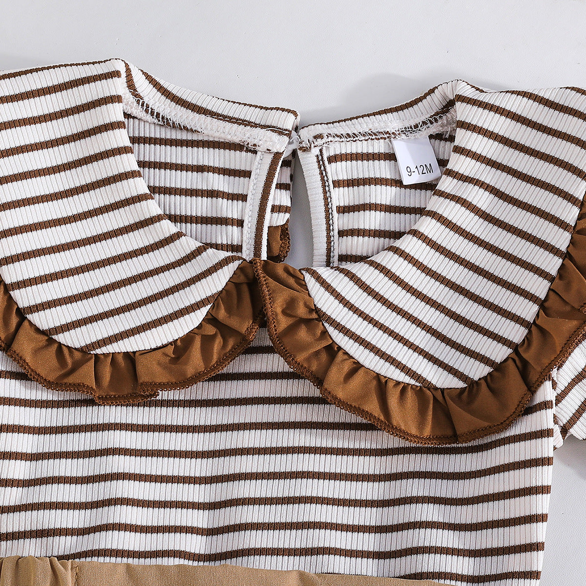 Girls Striped Top With Skirt
