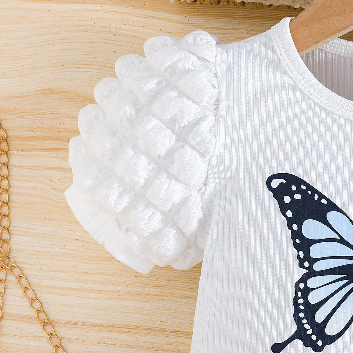 Girls Printed Top With Skirt