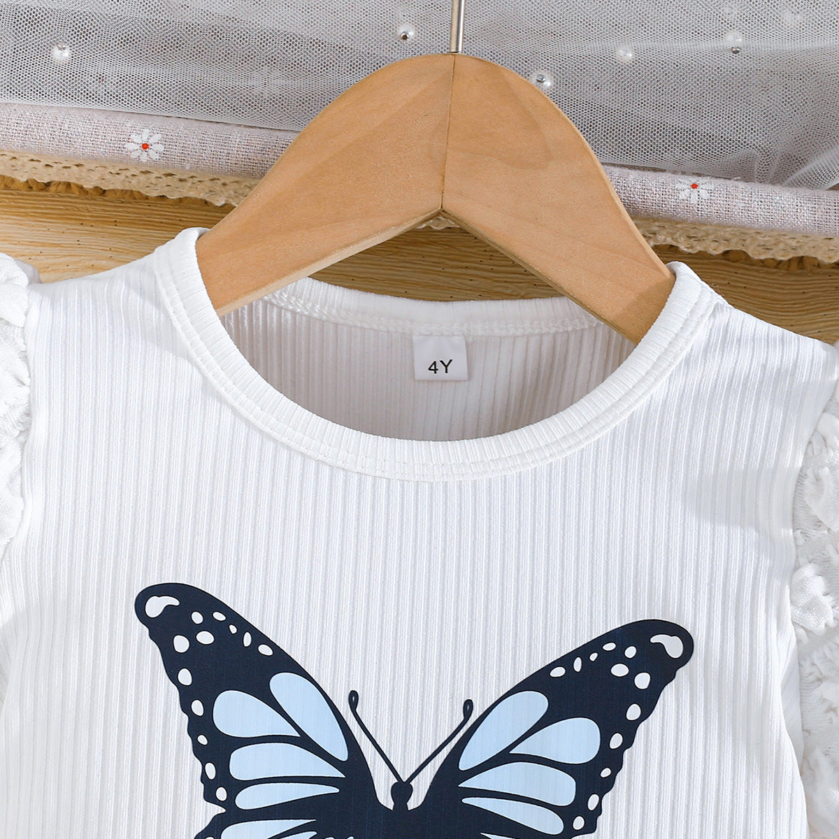 Girls Printed Top With Skirt
