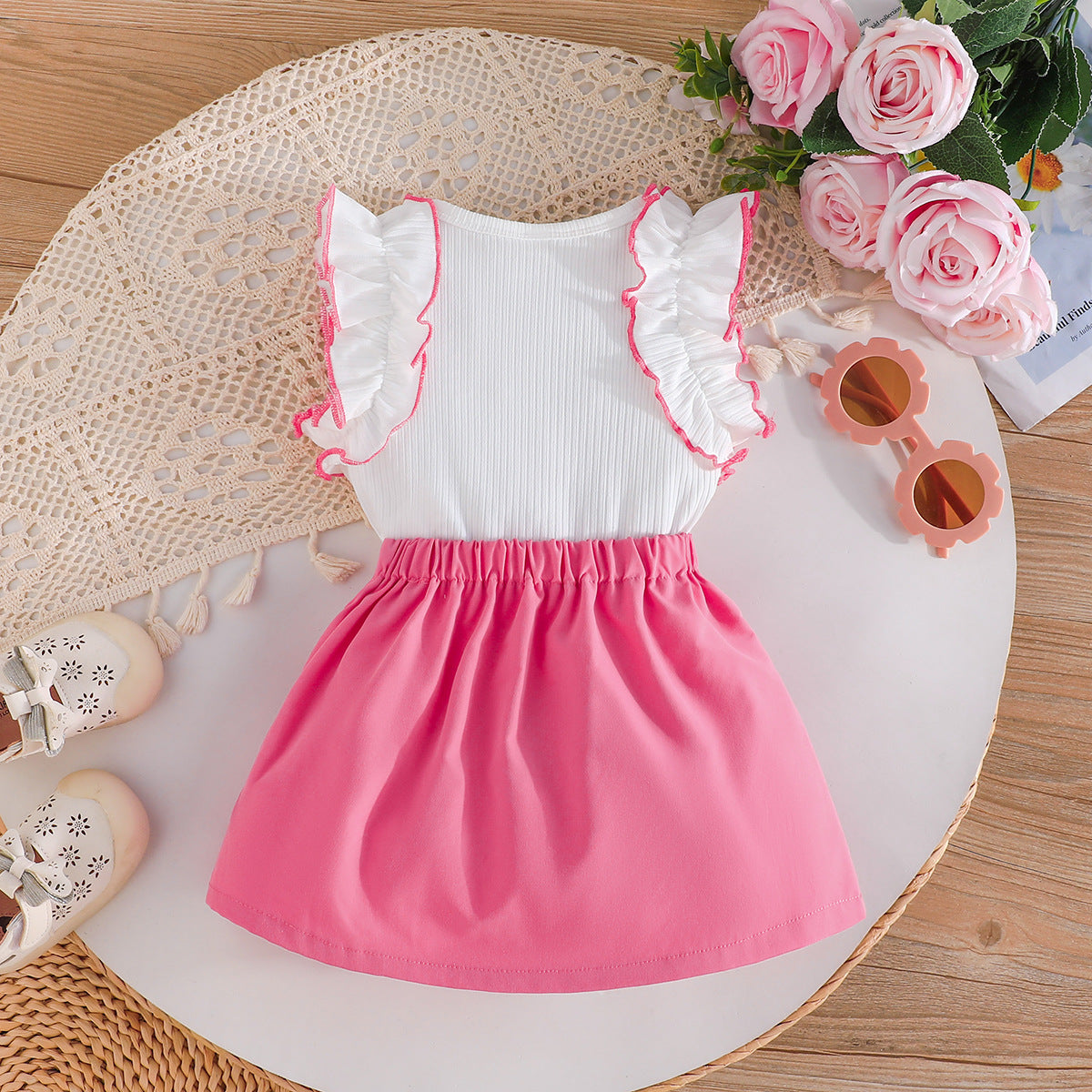 Girls Top with Skirt