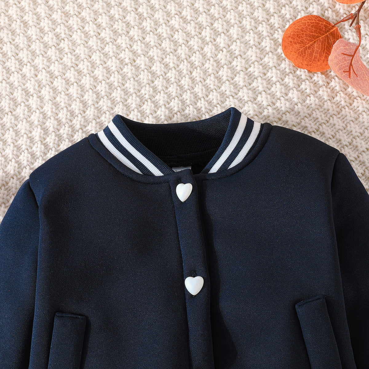 Girls Navy Blue & Cream-Coloured Shirt with Skirt