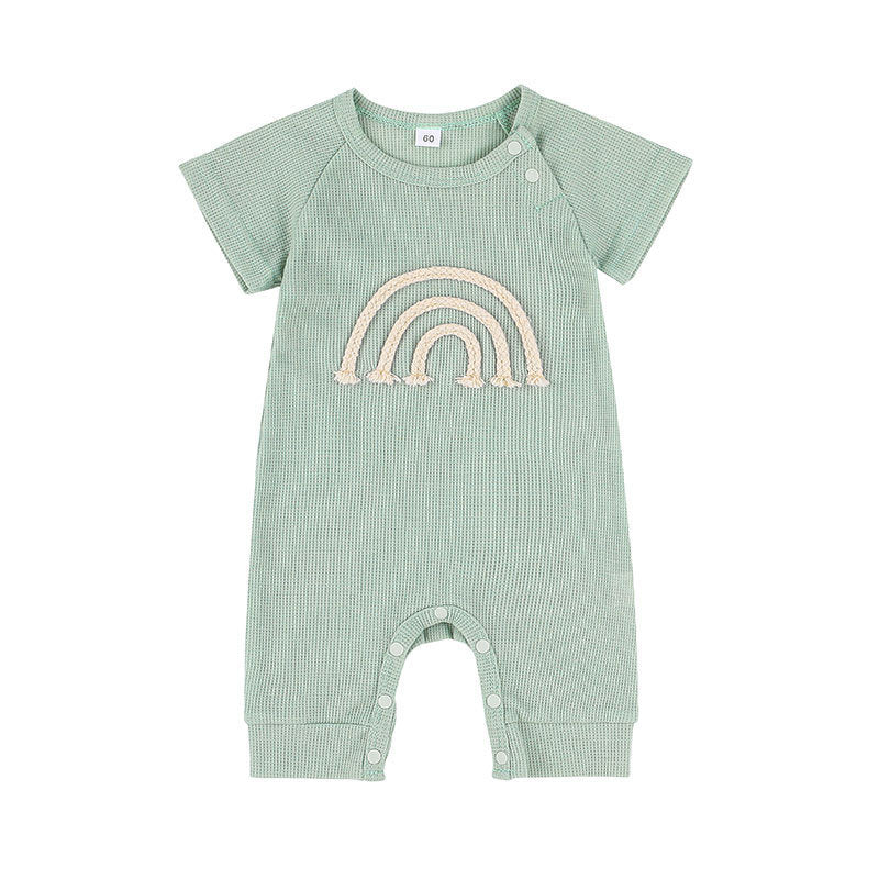 Kids Striped Envelop Neck Rompers