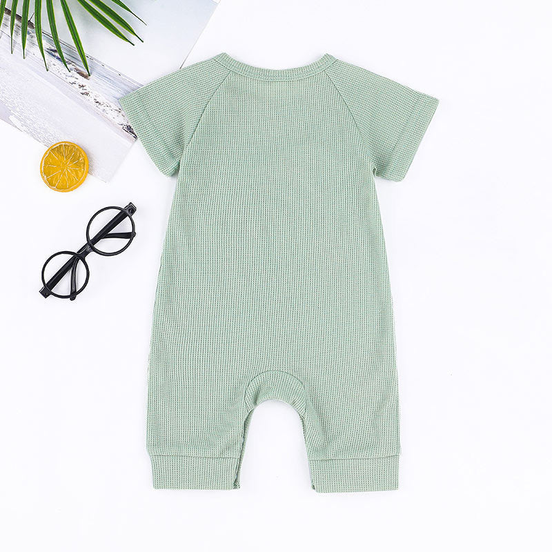 Kids Striped Envelop Neck Rompers
