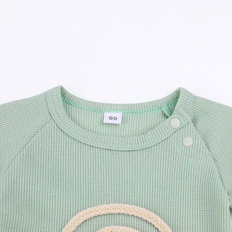 Kids Striped Envelop Neck Rompers