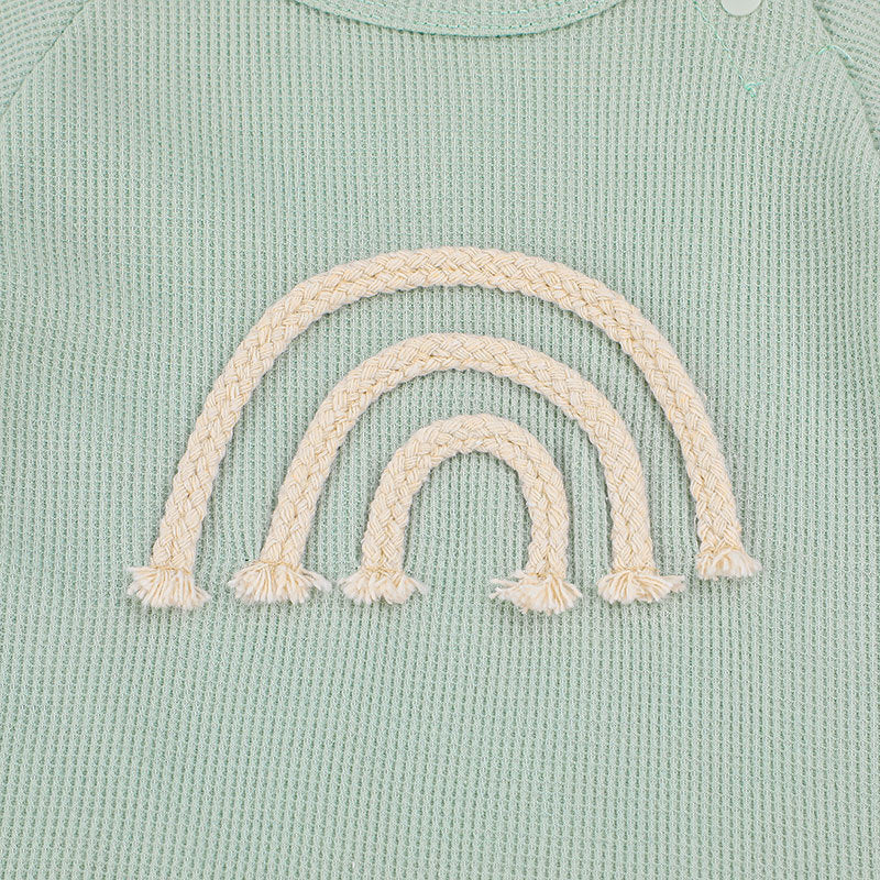 Kids Striped Envelop Neck Rompers