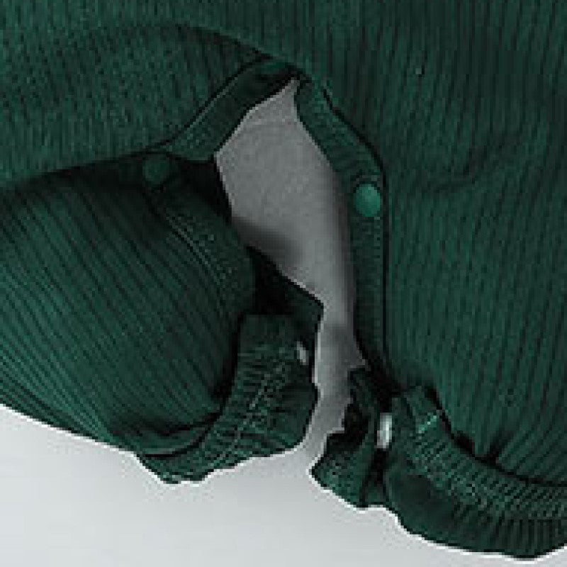 Girls Ribbed Rompers