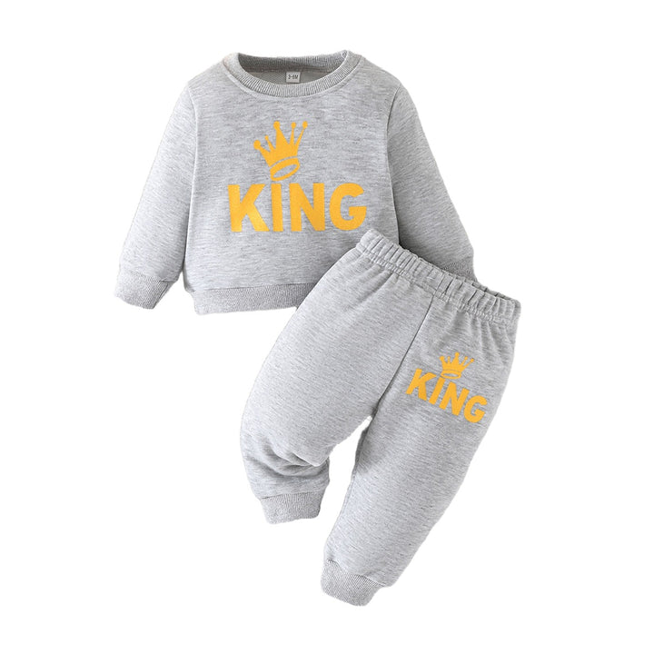 Boys Grey & Mustard Yellow Printed Top with Pyjamas