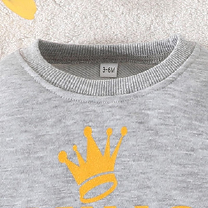 Boys Grey & Mustard Yellow Printed Top with Pyjamas