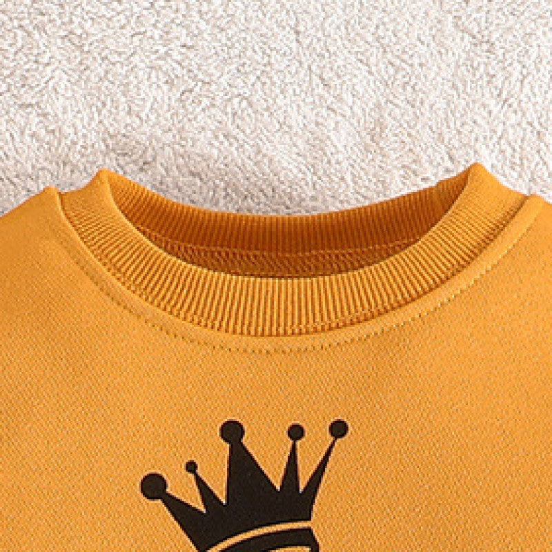 Boys Yellow Printed Top with Pyjamas