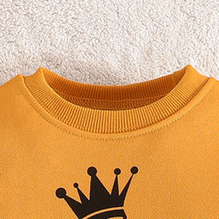 Boys Yellow Printed Top with Pyjamas