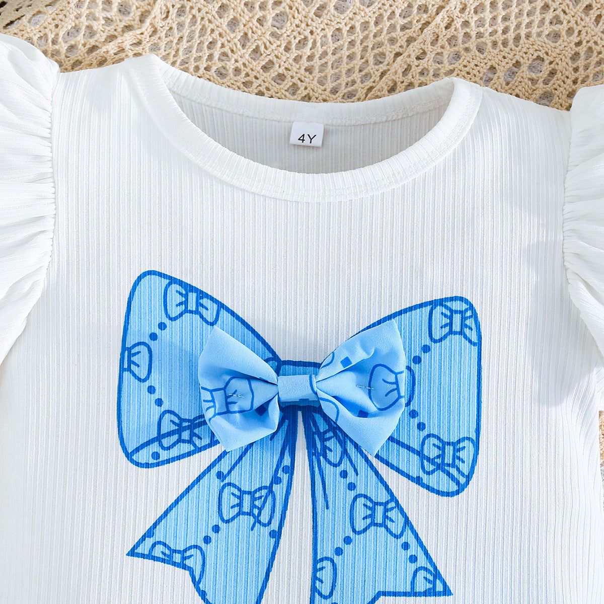 Girls Printed Top with Skirt