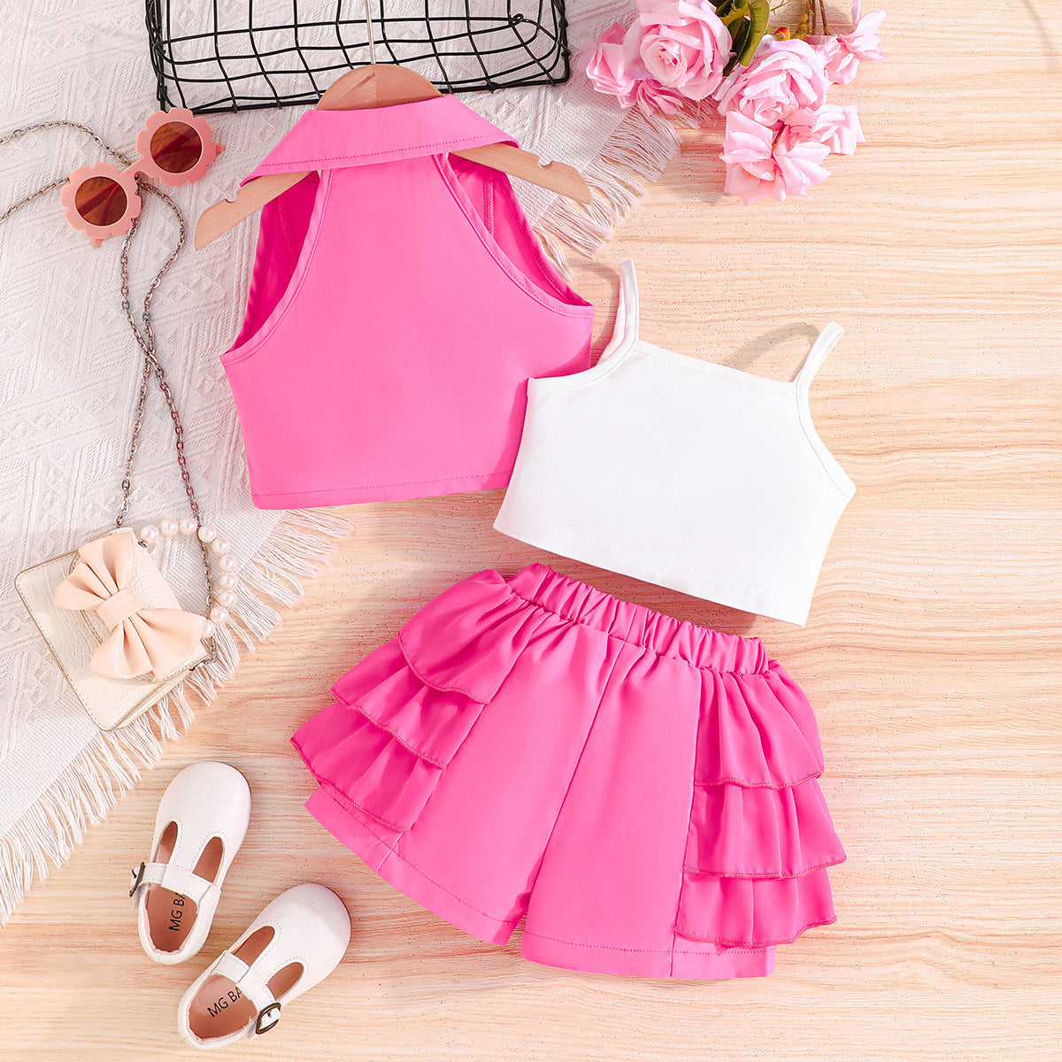 Girls Top with Shorts