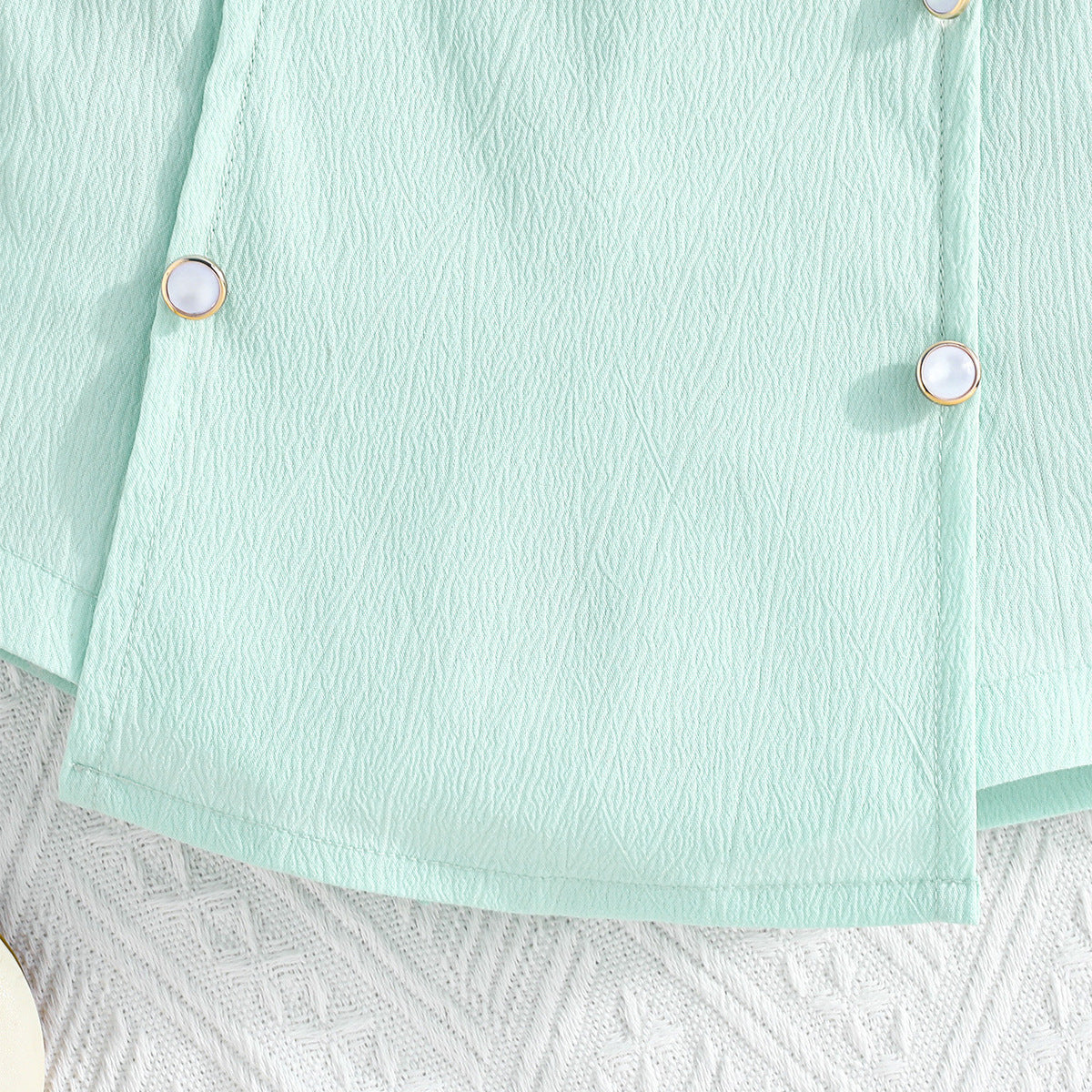 Girls Colourblocked Coat with Skirt