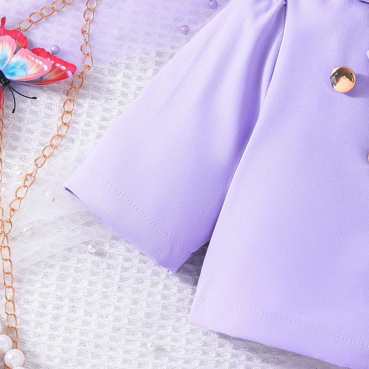 Girls Tunic With Skirt And Blazer