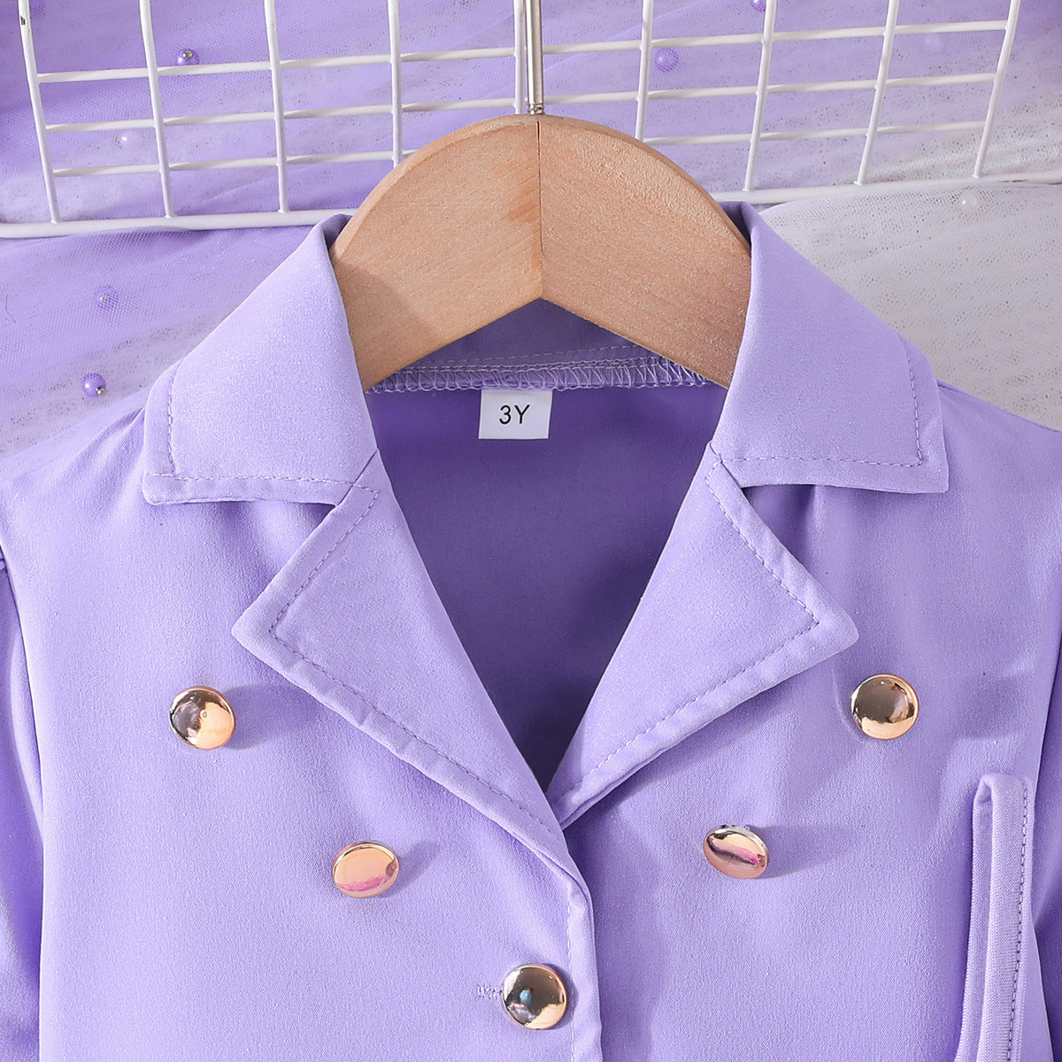 Girls Tunic With Skirt And Blazer