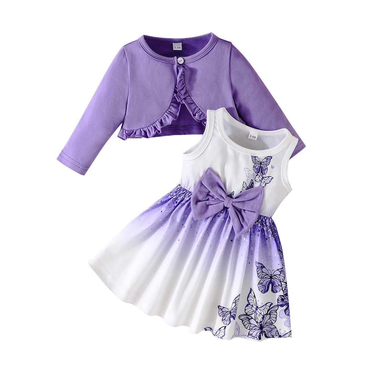 Girls Printed Tunic with Skirt
