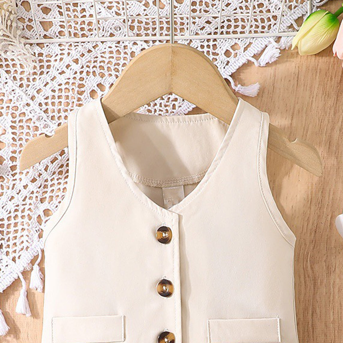 Girl Coat with Skirt Clothing Set