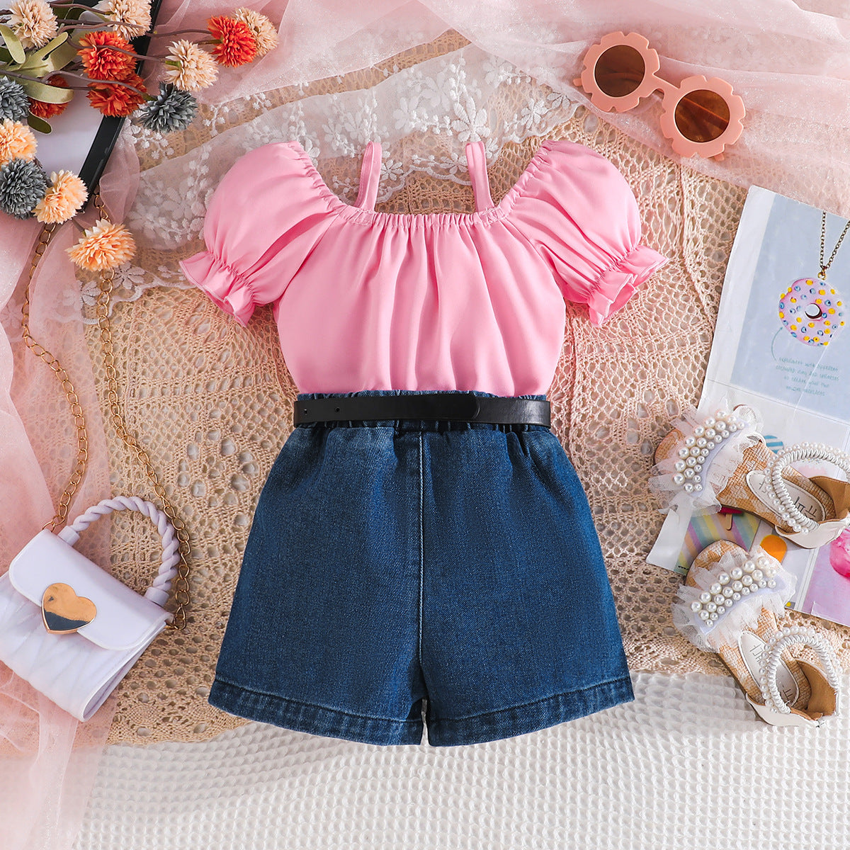 Girls Top with Shorts