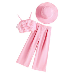 Girls Square Neck Sleeveless Top With Palazzos