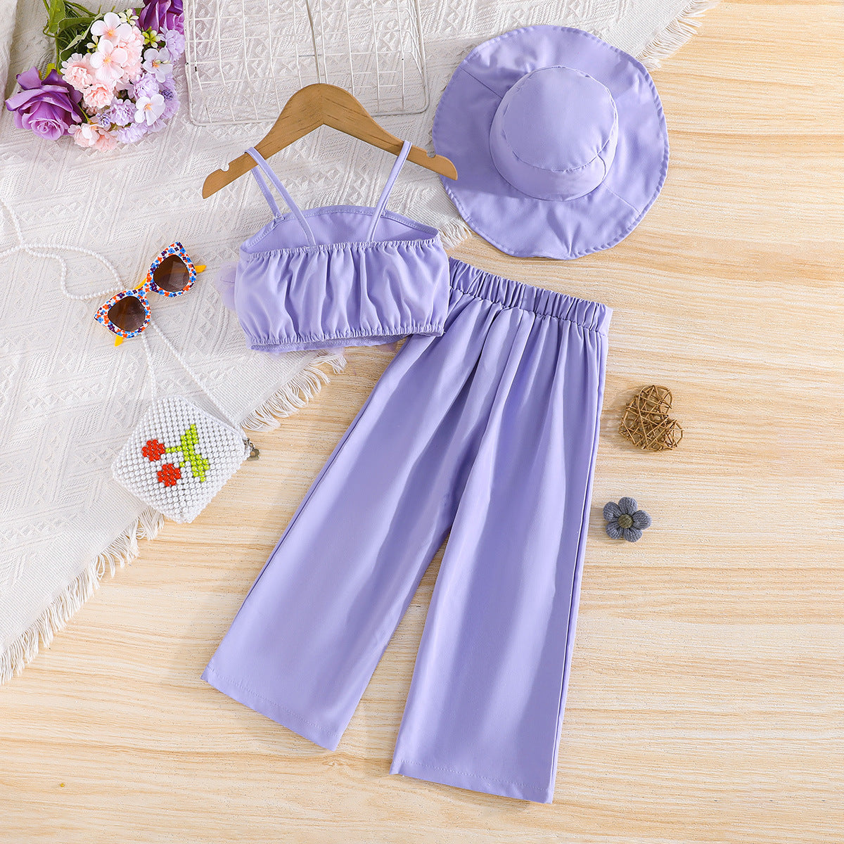 Girls Ruffle Top With Palazzos