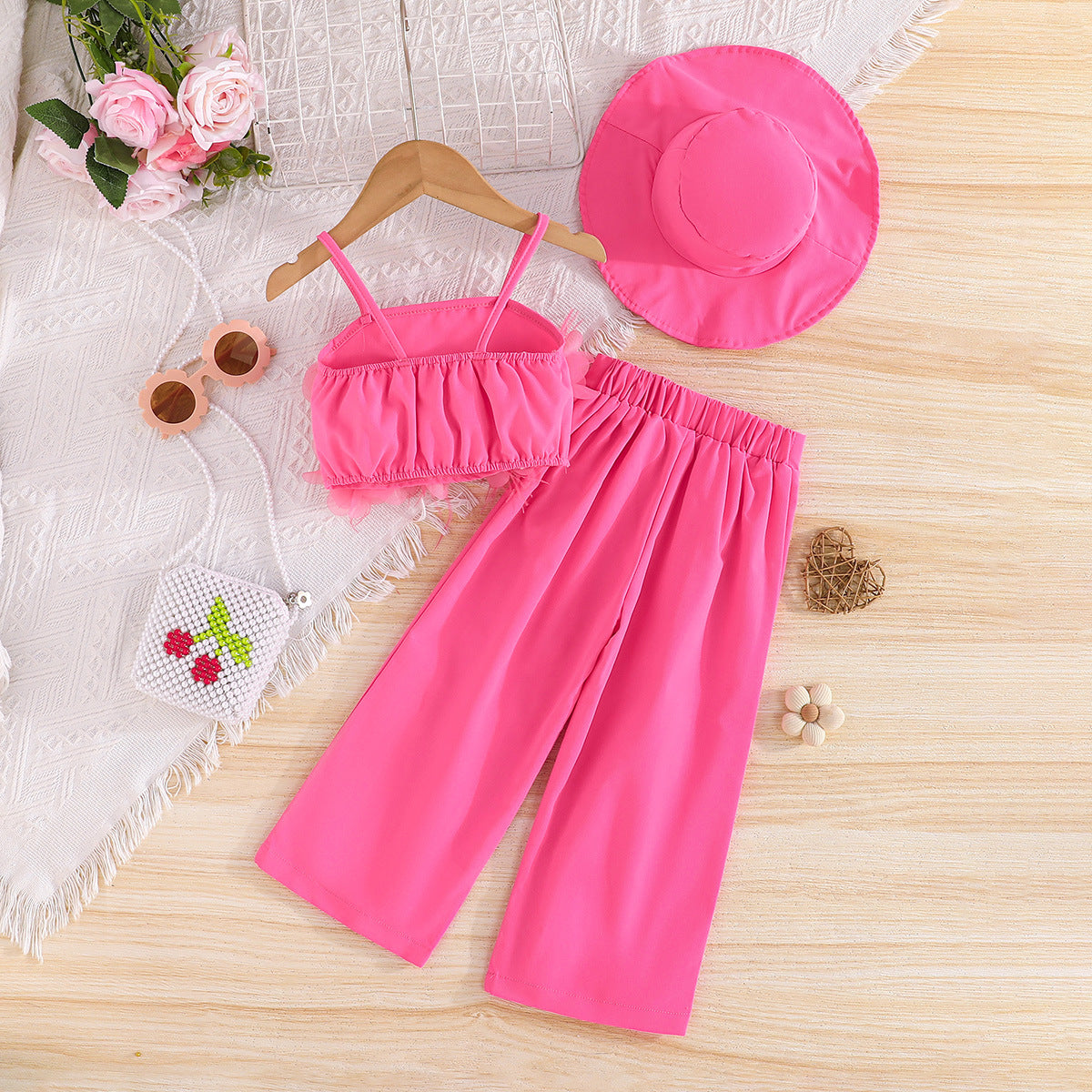Girls Ruffle Top With Palazzos