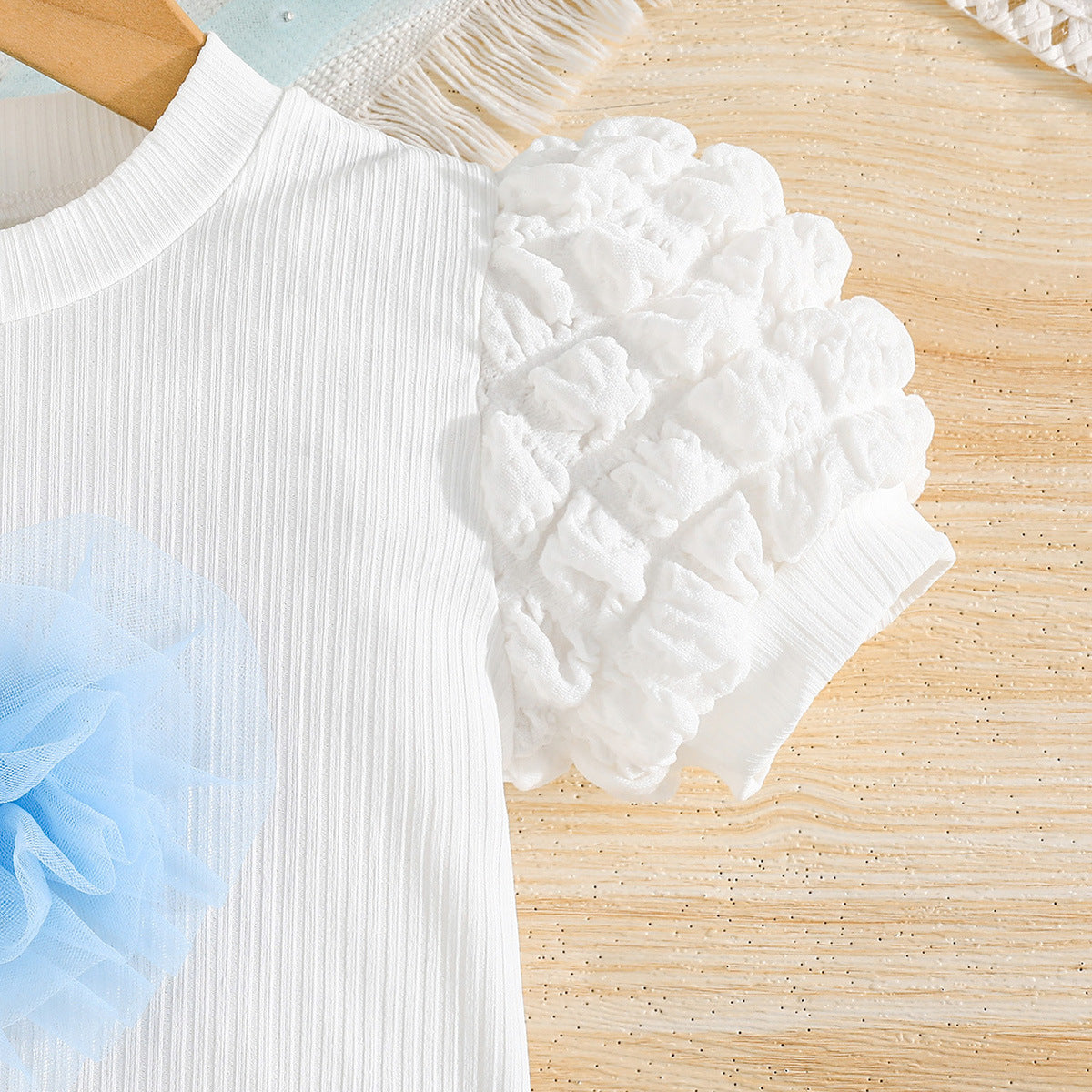 Girls Embellished Top with Skirt