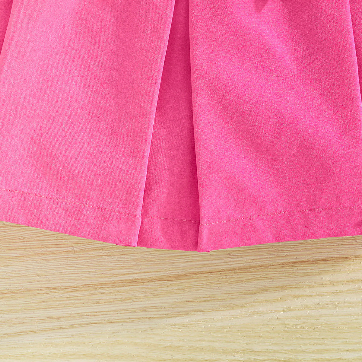 Girls Round Neck Top with Skirt