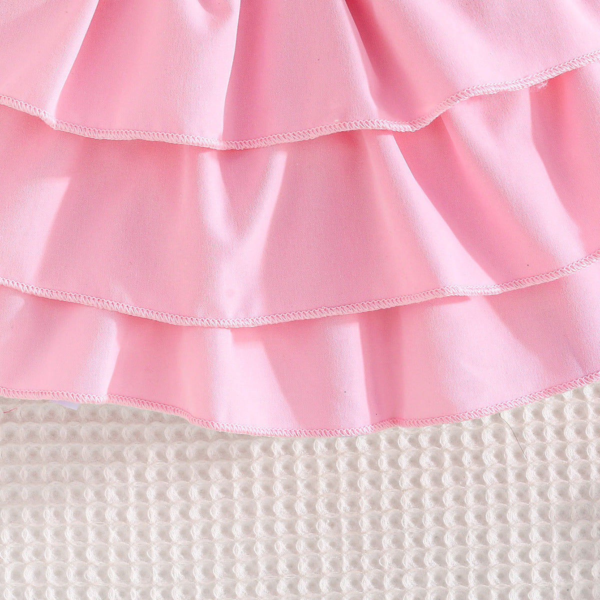 Girls Embellished Sleeveless Top With Skirt