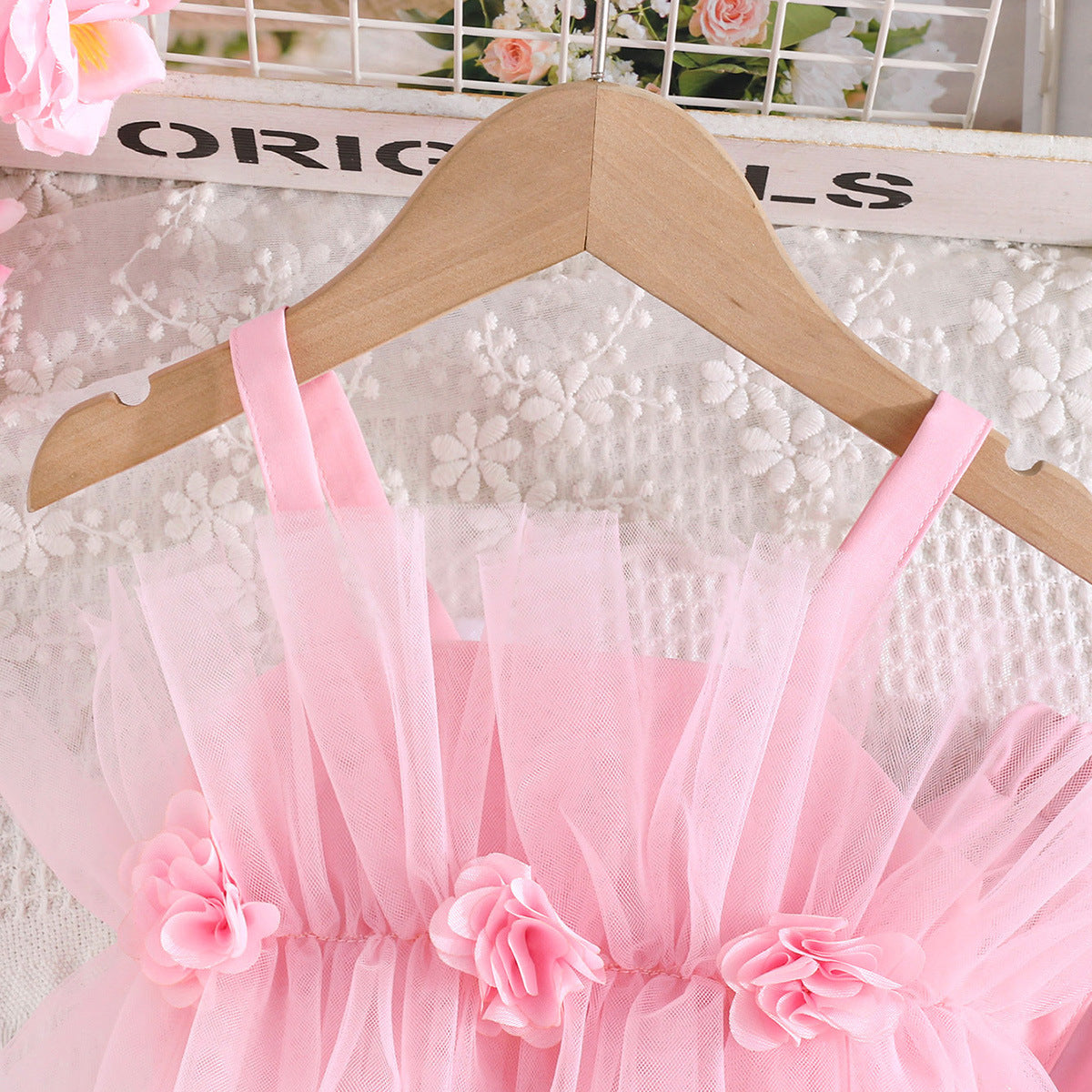 Girls Shoulder Straps Top With Palazzos