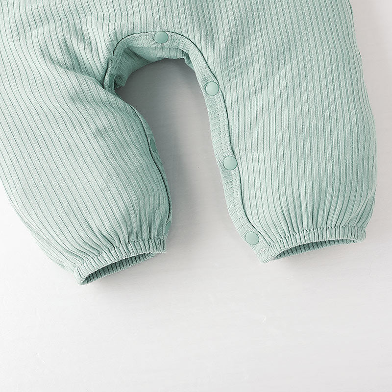Girls Ribbed Rompers