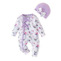 Infant Girls Printed Rompers