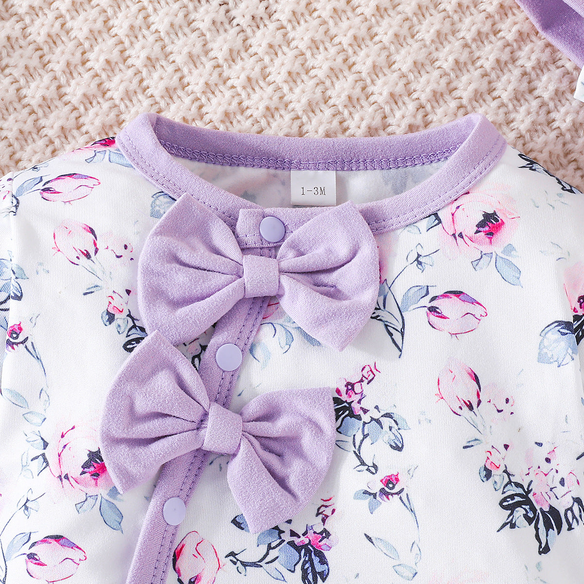 Infant Girls Printed Rompers