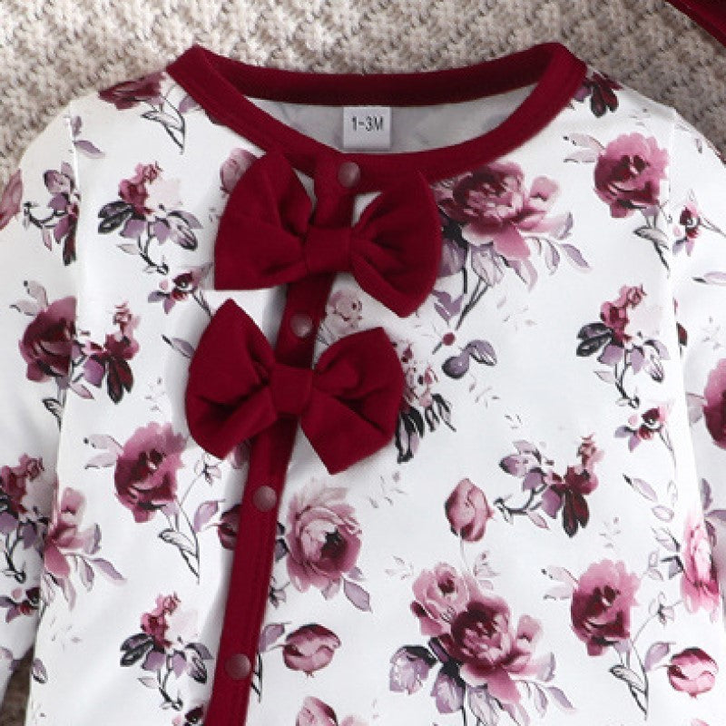 Girls Printed Regular Rompers
