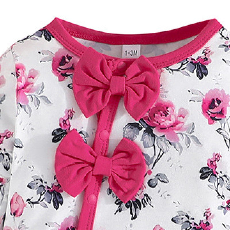 Girls Printed Cotton Rompers