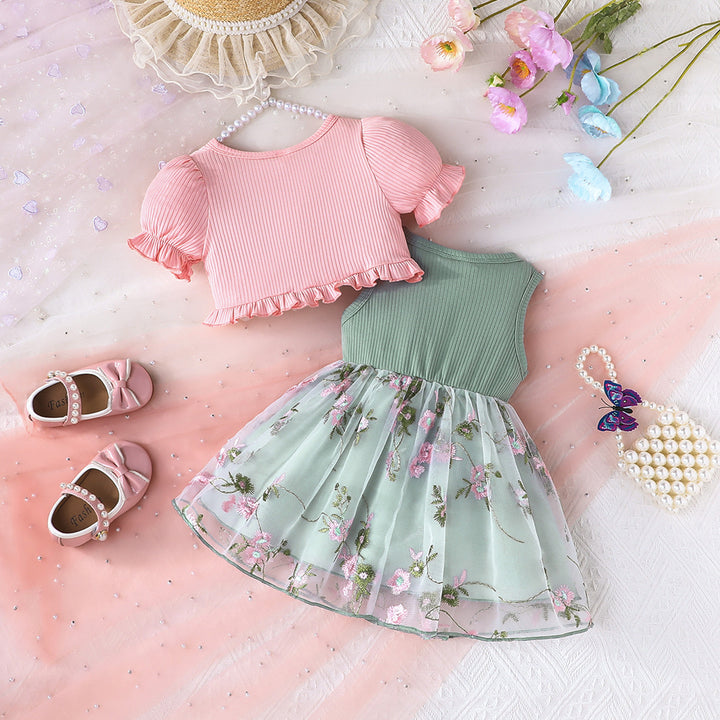 Girls Waistcoat With Top