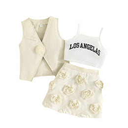 Girls Top With Skirt