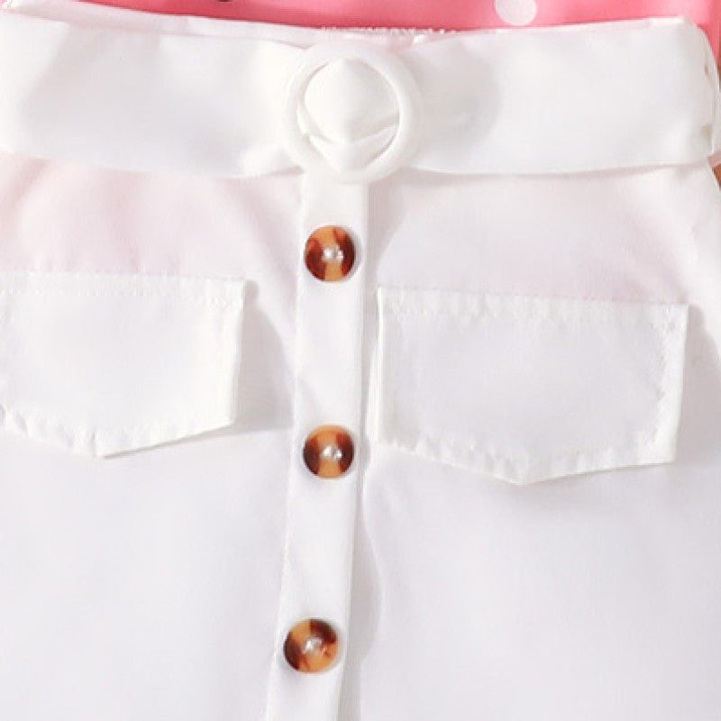 Girls Printed Top With Skirt