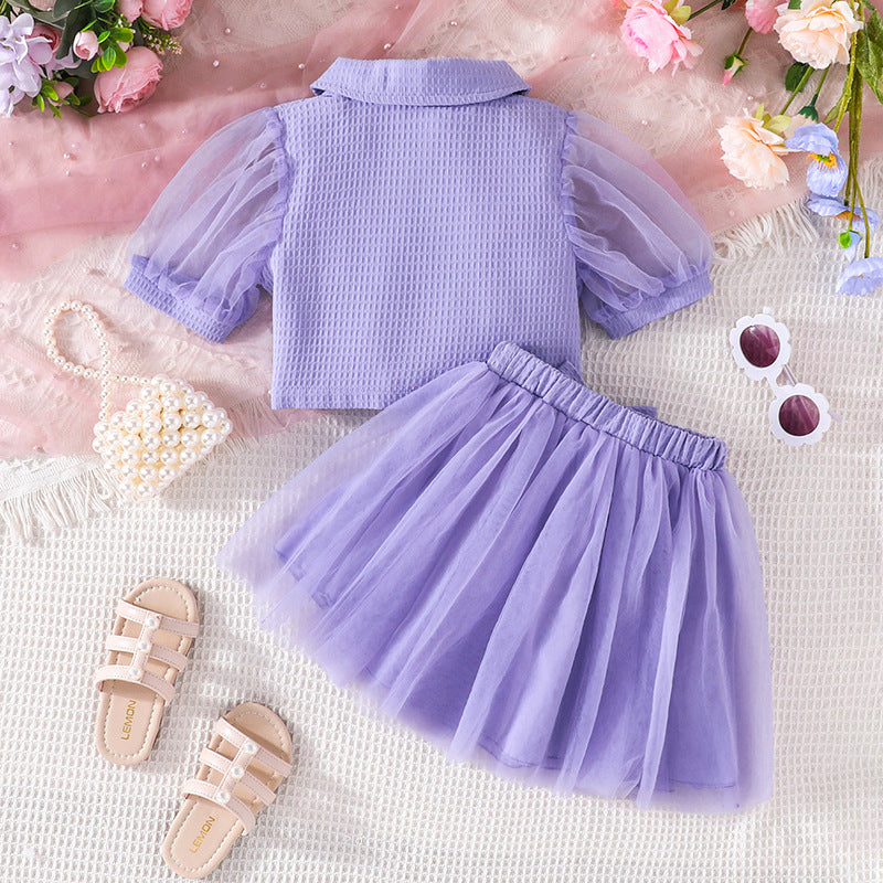 Girls Top with Skirt