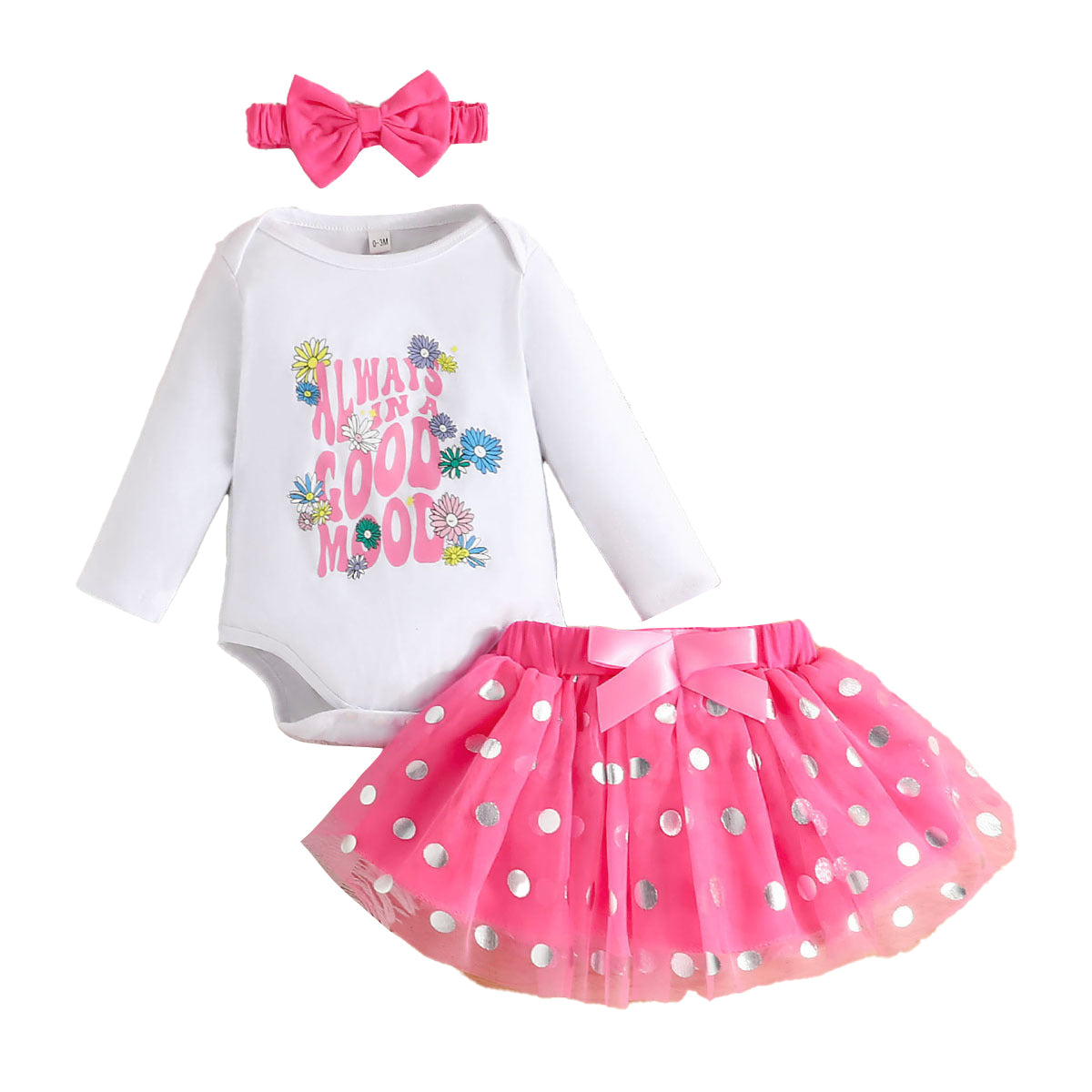 Infants Girls Pink Printed Pure Cotton Top with Skirt